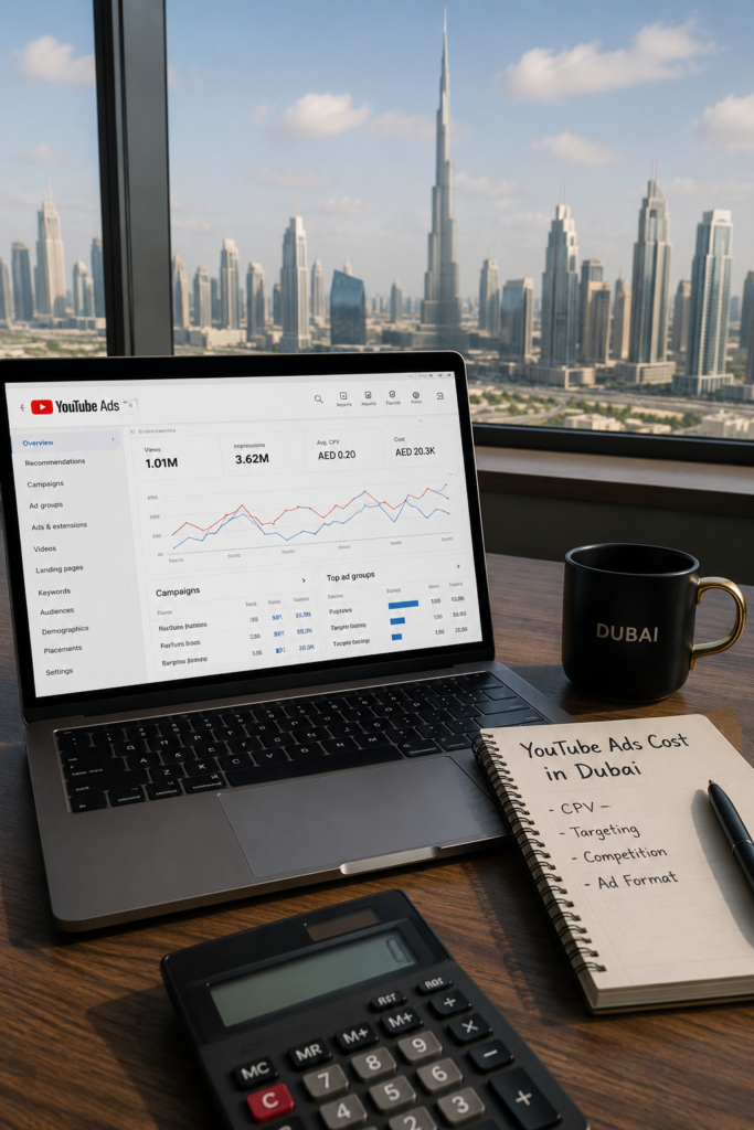youtube ads cost in dubai
